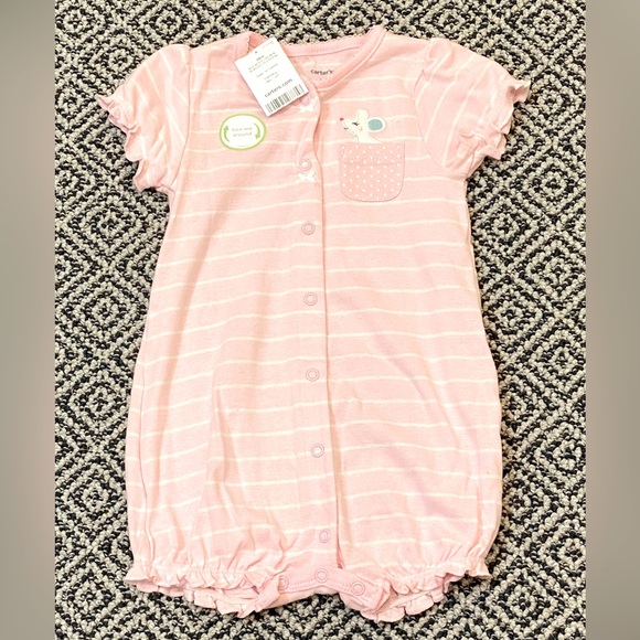 Carter's Other - 🎉 NWT! 🎉 Carter’s 18M Pink Mouse Romper